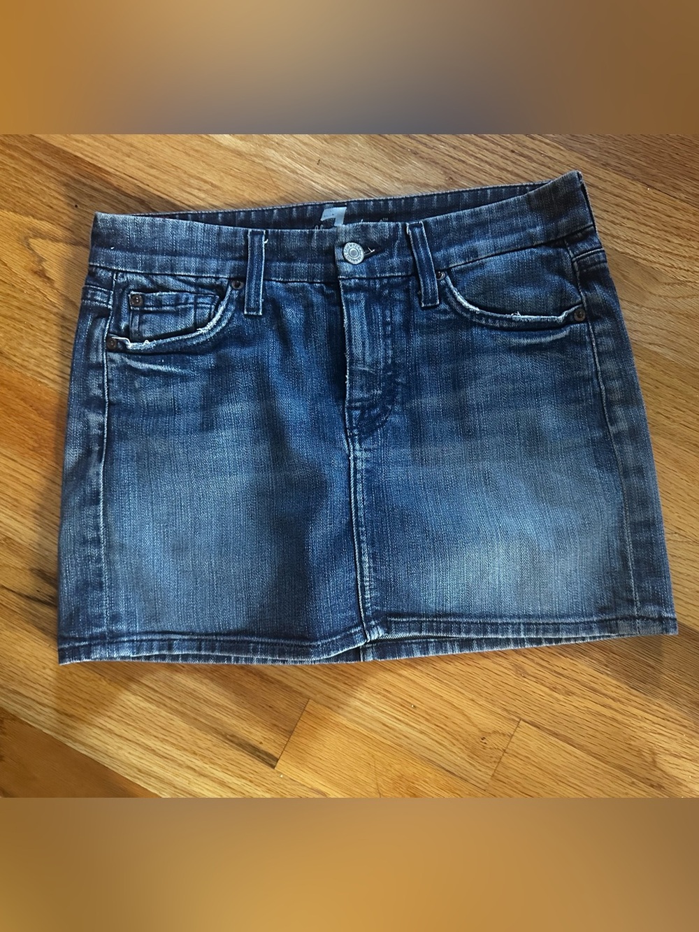 7 For all Mankind denim skirt